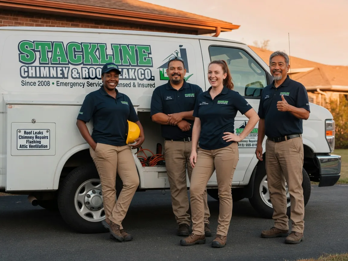 Chimney flashing repair company in Elsmore, KS
